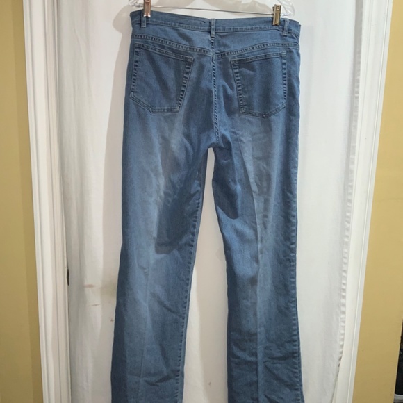 Lana Erica floral embroidered straight leg jeans Sz 14 mesh sequins - Picture 10 of 14